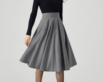 スカート LENINA CALISTA woolen long skirt_2colors Elistina long knit linen skirt lillac – Shop with Veta