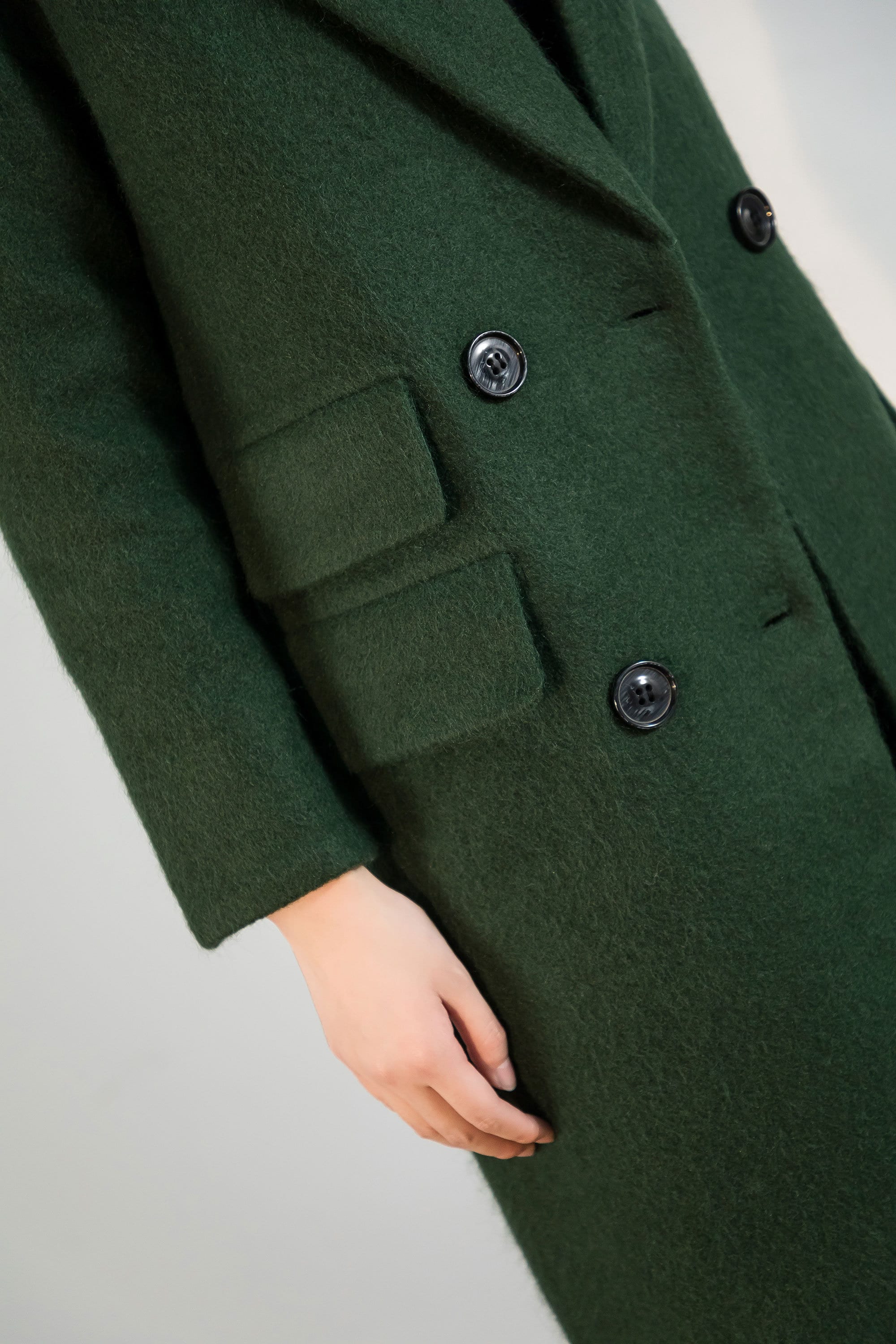 Green Long wool coat women Oversized wool coat warm winter Etsy