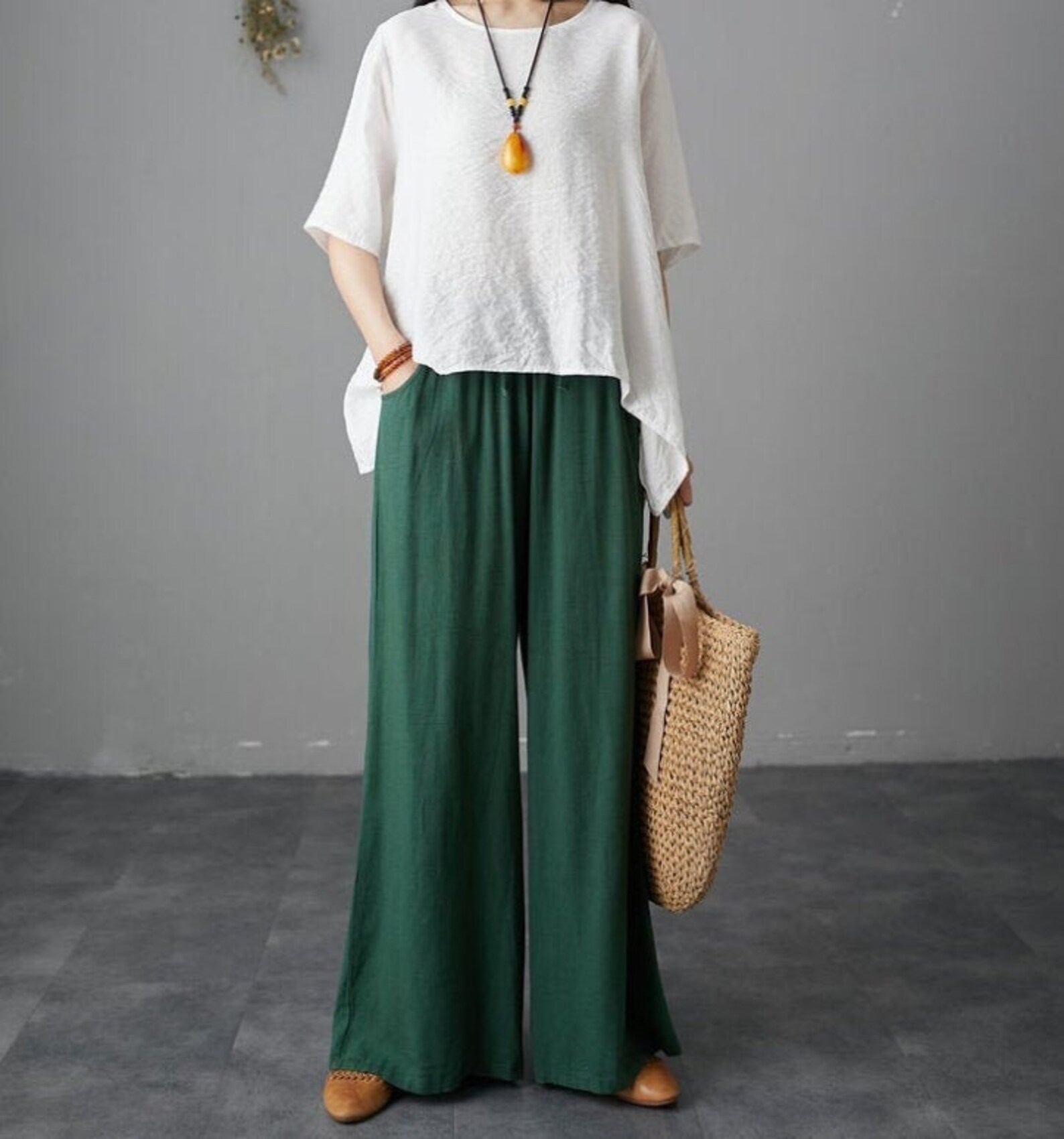 Asymmetrical Linen Tops in Red Plus Size Linen Tops Oversize Etsy