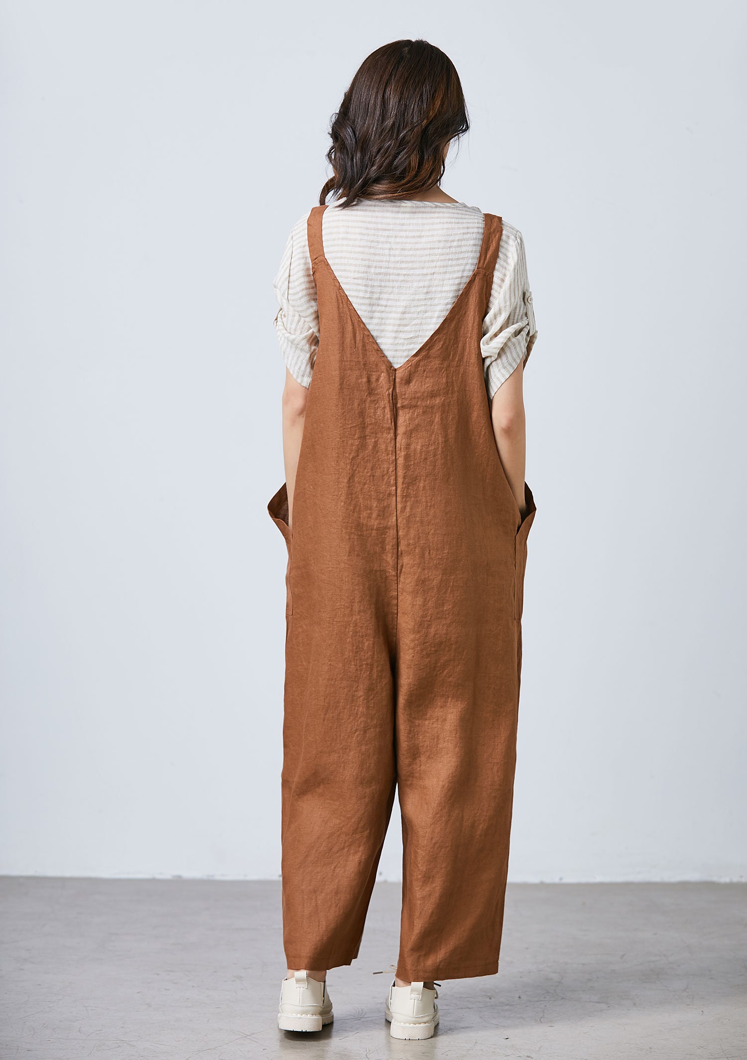 linen overalls