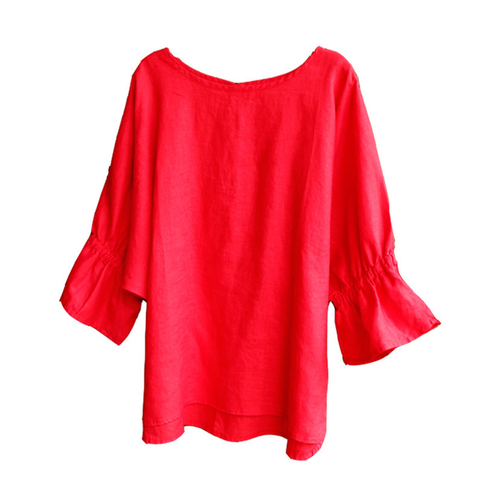 Oversize linen top summer linen blouse for womenLoose linen Etsy