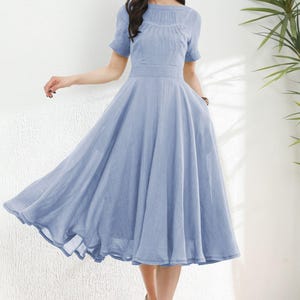 Light Blue Swing Dress - Etsy Canada