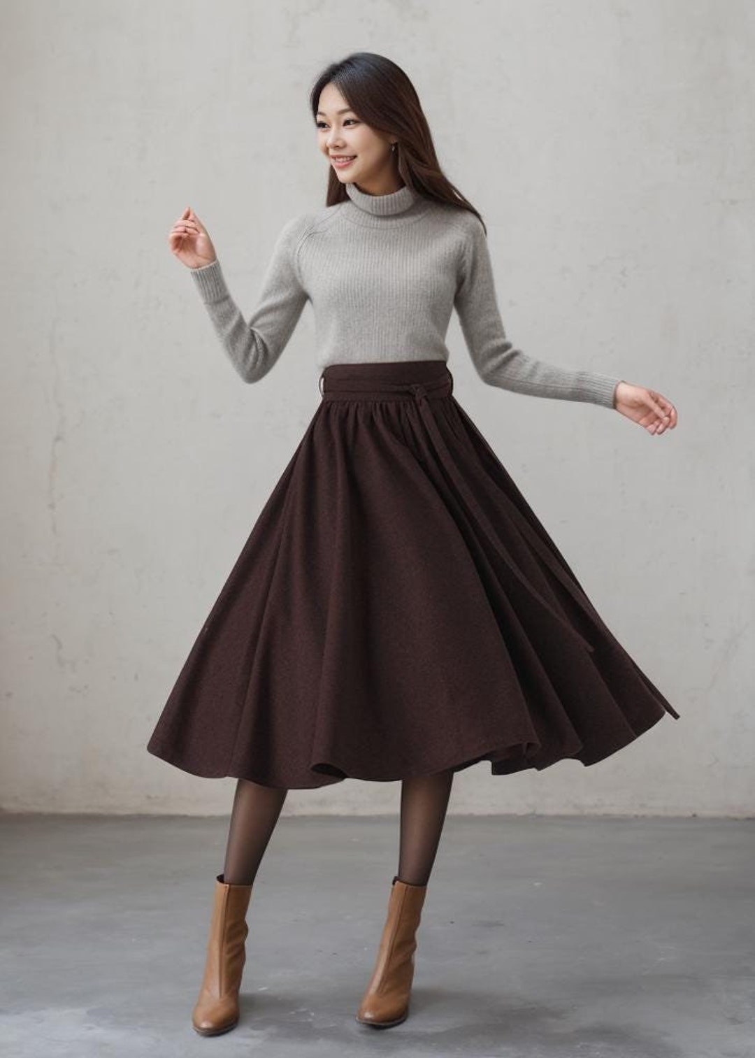 Wool Circle Skirt, Wool Skirt, Winter Wool Skirt, Midi Skirt, Swing Skirt, Skirt With Pockets, Warm Wool Skirt, Ylistyle C3623 - Etsy Wool Circle Skirt, Wool Skirt, Winter Wool Skirt, Midi Skirt, Swing Skirt, Skirt With Pockets, Warm Wool Skirt, Ylistyle C3623 - Etsy