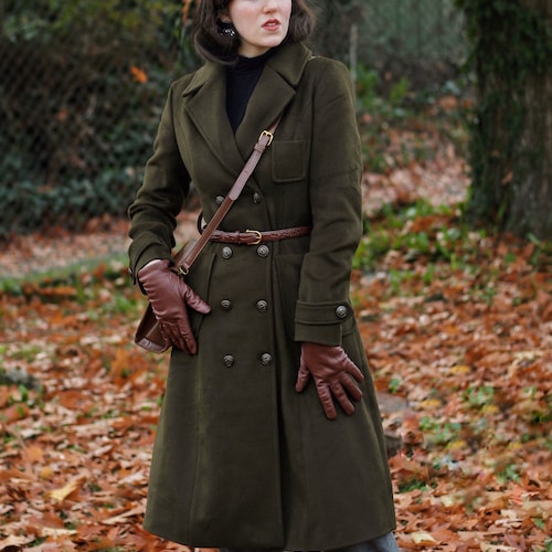 【美品】24年モデル　WOOL MILITARY COAT サイズ5 Wool Coat, Army Green Wool Coat, Military Coat Women, Double