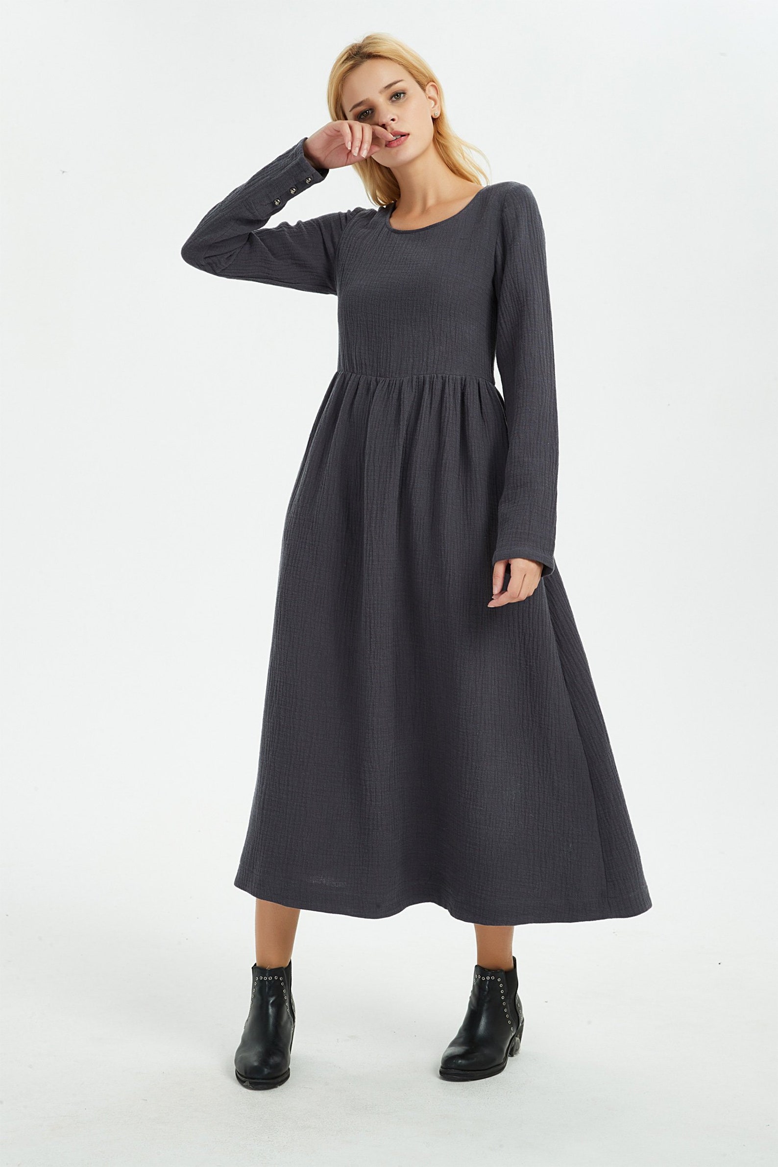 Шерстяное Платье Миди фото 3