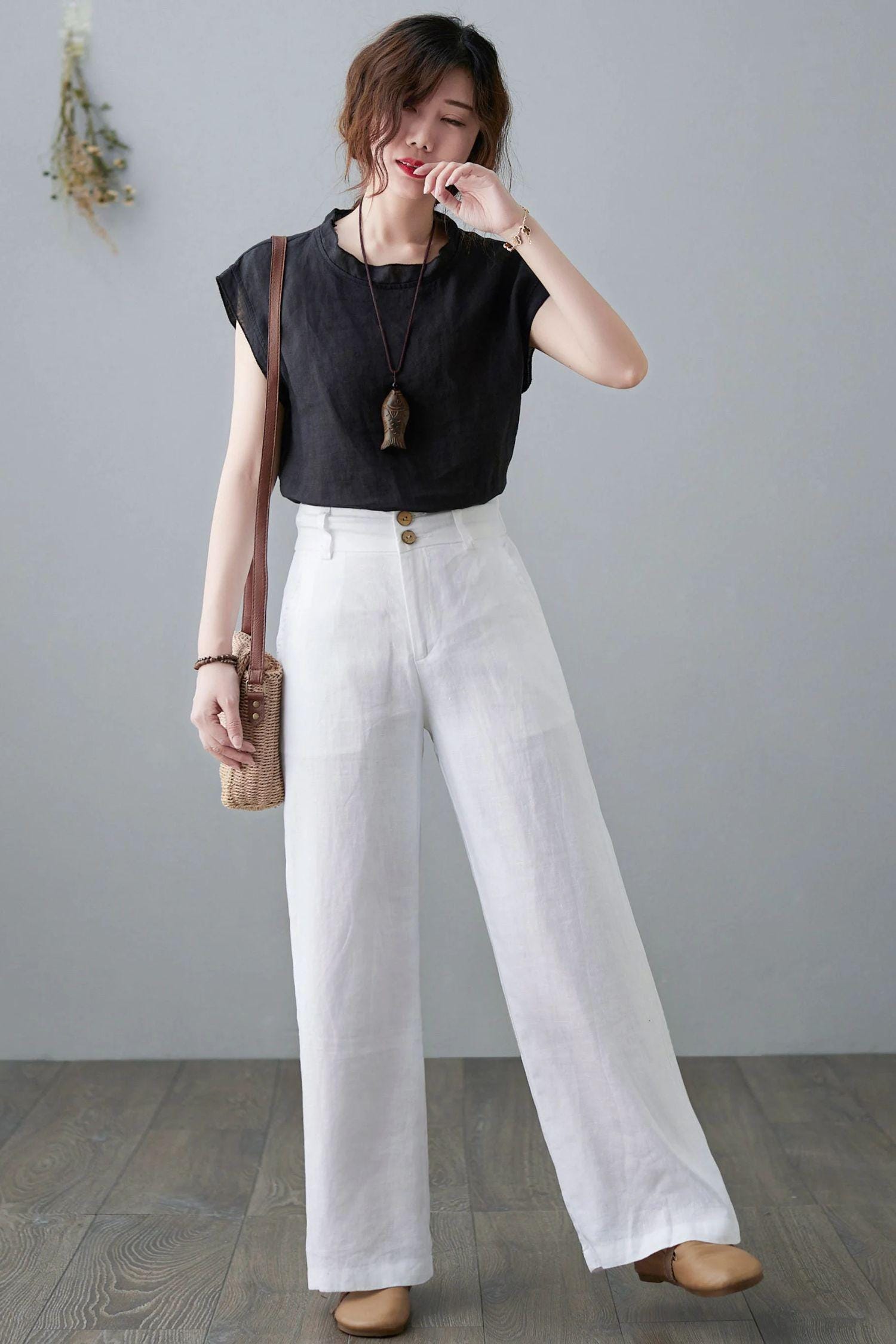 ZIMMERMANN Linen Flare Pants | TNT - The New Trend | Shop