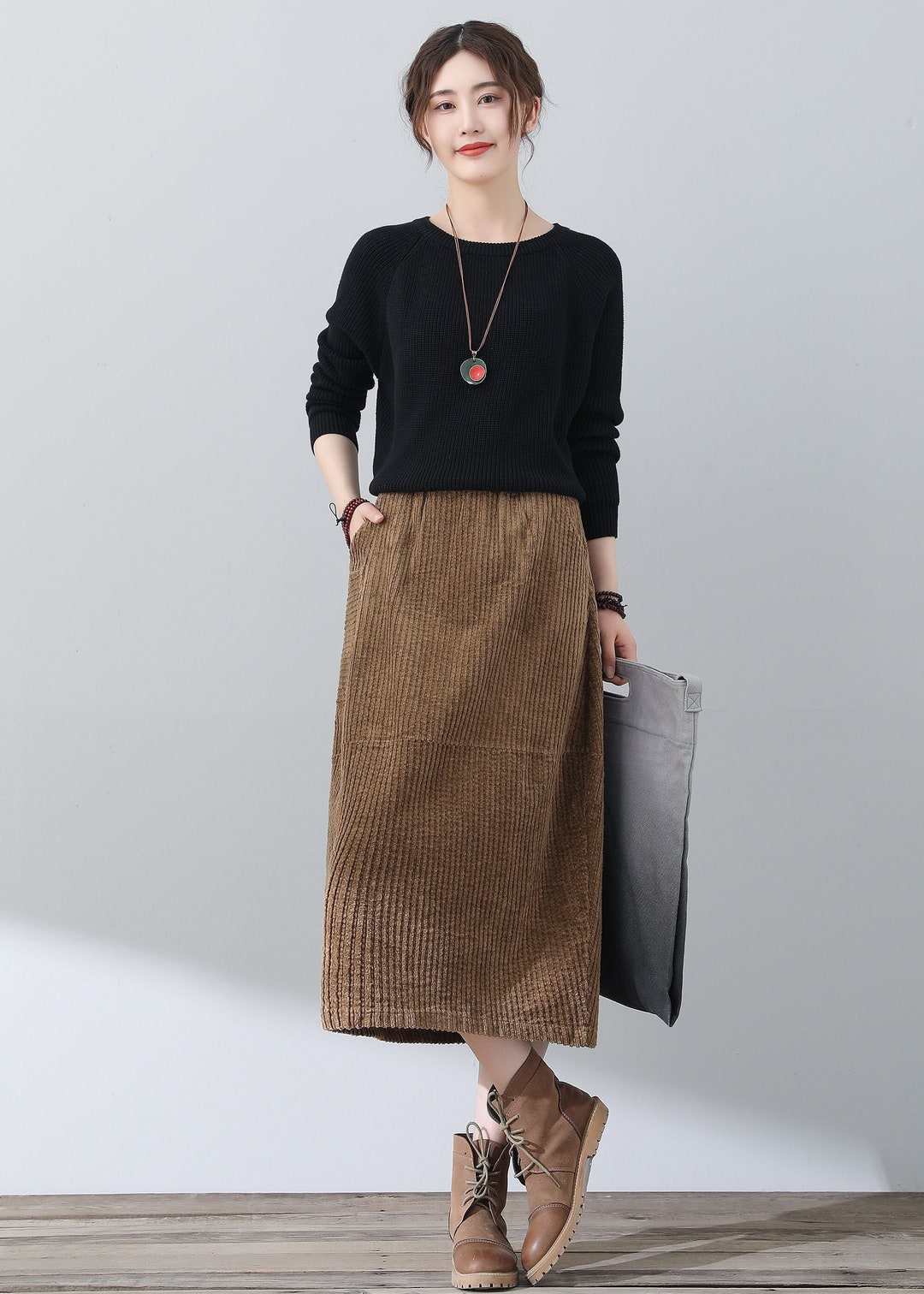 ★MARDI MERCREDI★CORDUROY MIDI SKIRT★大人気★ ☆MARDI MERCREDI☆CORDUROY MIDI SKIRT