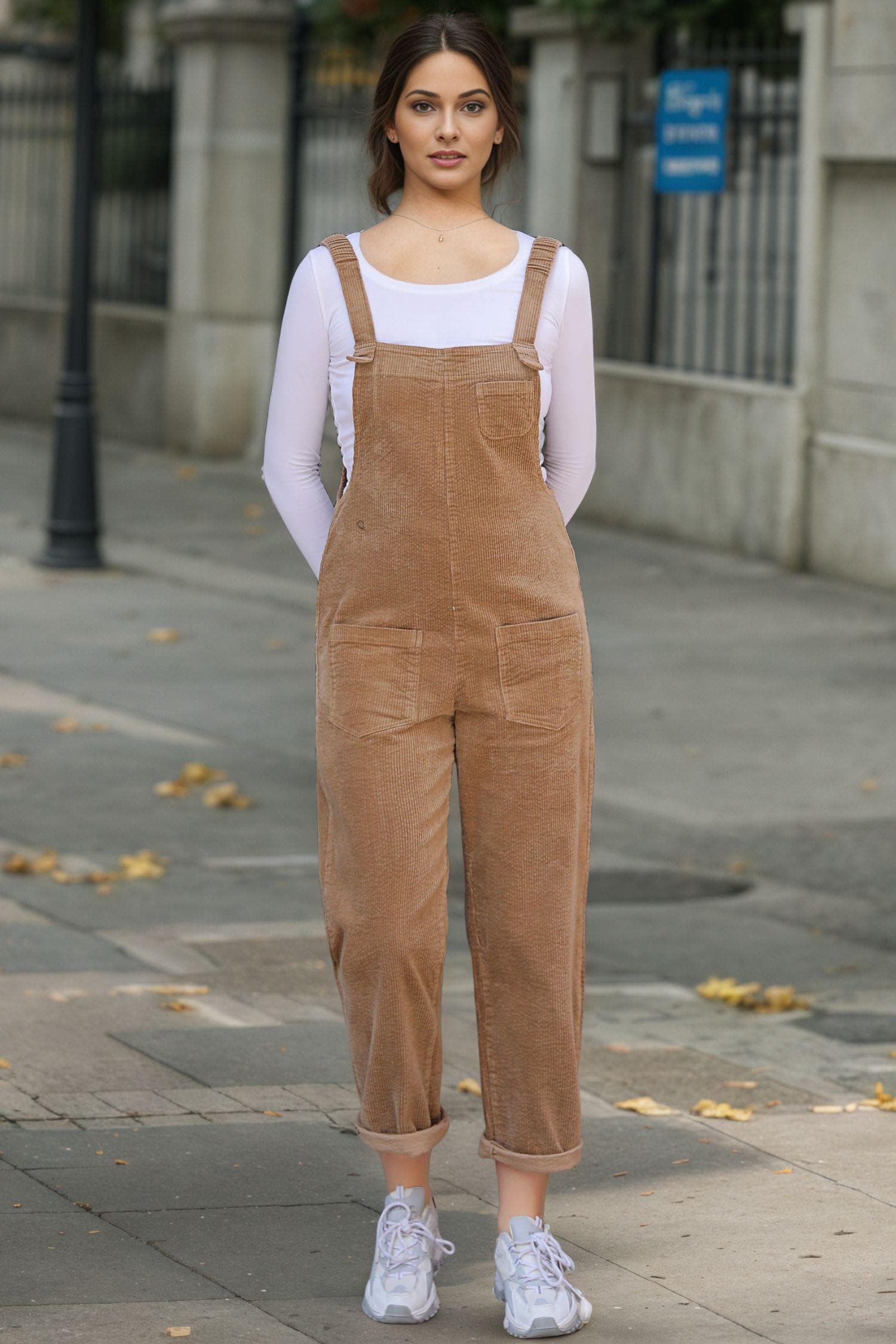 APPLEBUM　 CORDUROY OVERALLCORDUROY APPLEBUM CORDUROY OVERALLCORDUROY Brown Corduroy Overalls