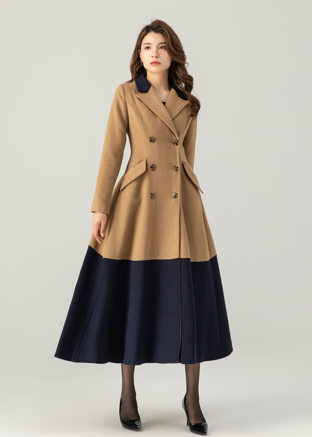 chinese dress ladies Amazon.com: Kinghua Women's Double Breasted Wool Coats Winter Long Wool Pea  Coat Overcoat (XS, Black) : Clothing, Shoes & Jewelry main image 0
