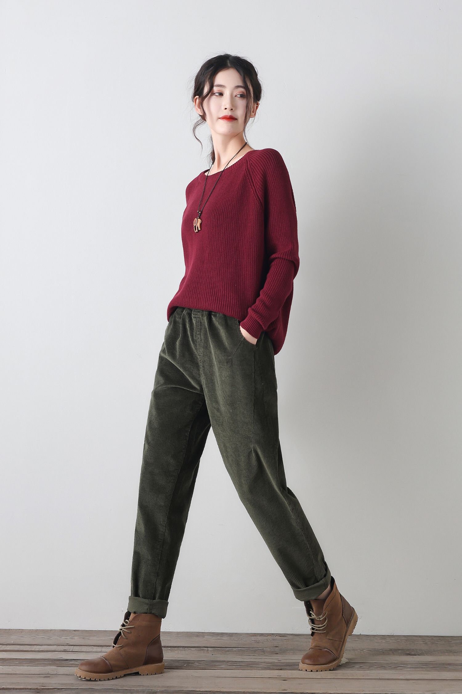 Corduroy Pants, Wide Leg Pants, Womens Pants, Loose Pants Corduroy Pants, Wide Leg Pants, Womens Pants, Loose Pants