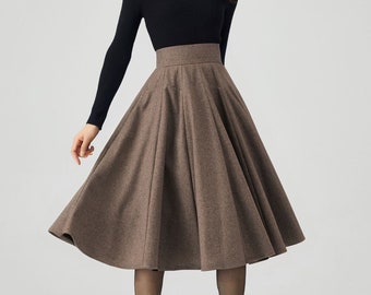 スカート Siyazu SIST9028 Wool Check Pleated Skirt_Brown Aquascutum pleated skirt check long midi wool 9 navy brown