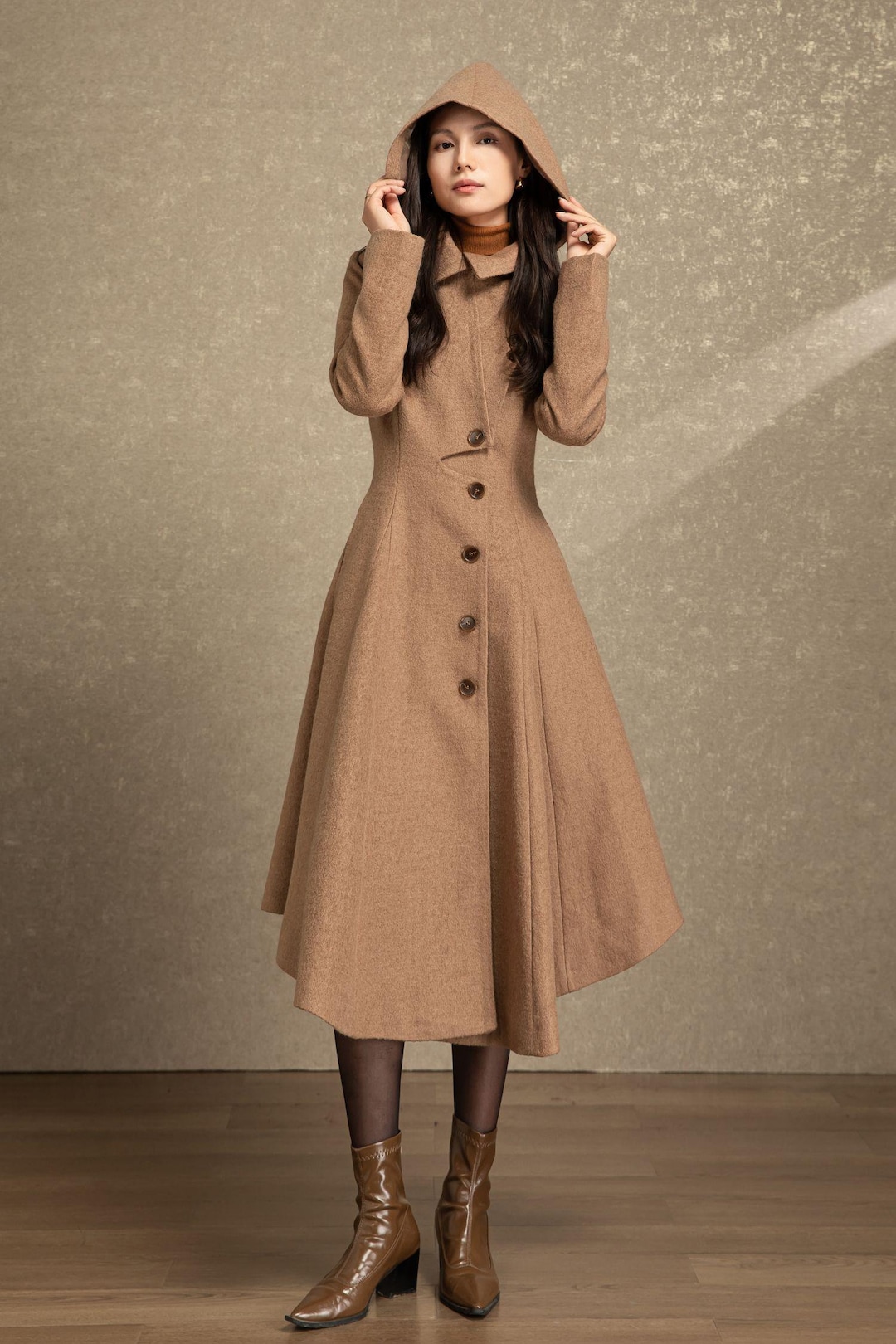 Warm Women's Fitted Long Wool Winter Coat main image 0