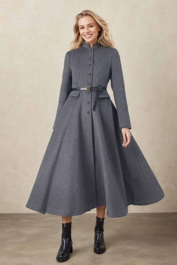 Wool Coat, Winter Wool Coat, Long Wool Coat, Womens Wool Coat  