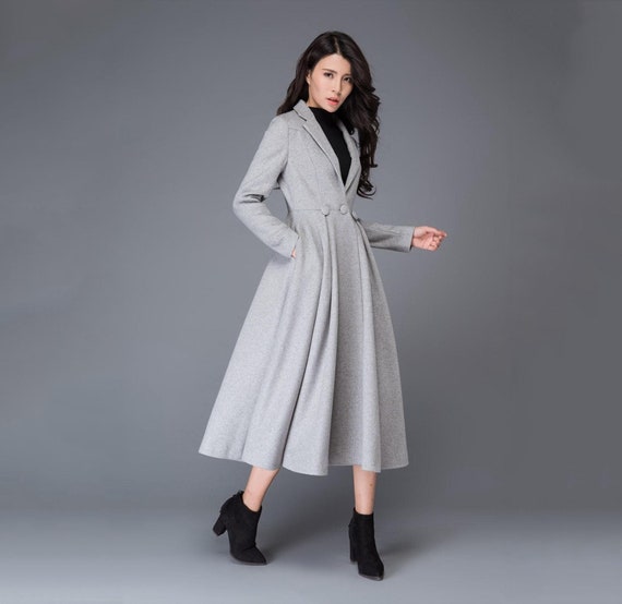 Buy > long wool dress coat > in stock