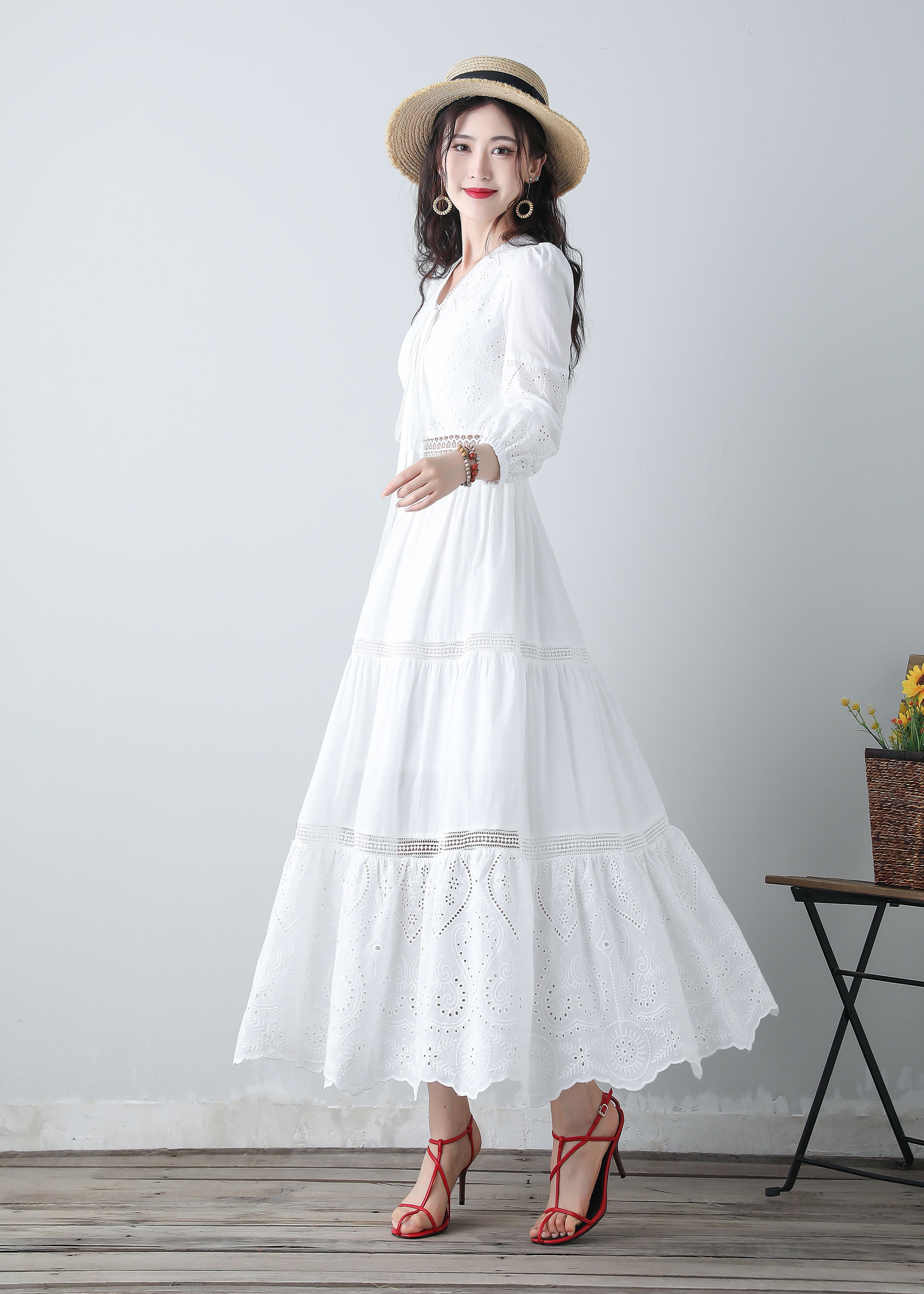 chinese dress ladies Amazon.com: Women's Long White Dresses