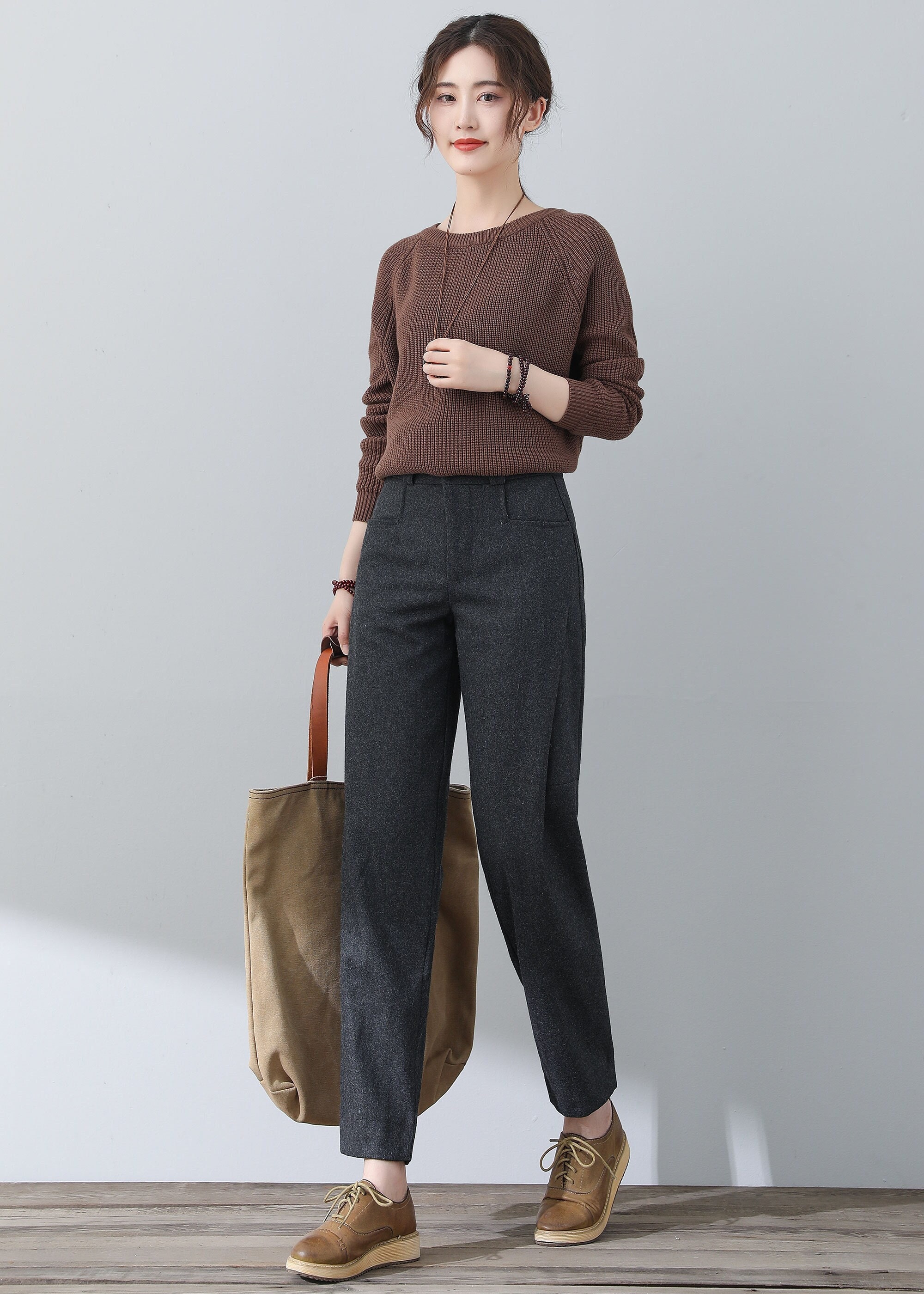 【CTHY】HIGH-END WOOL FLARED DOUGI PANTS CTHY】HIGH-END WOOL FLARED DOUGI PANTS CTHY】HIGH-END WOOL