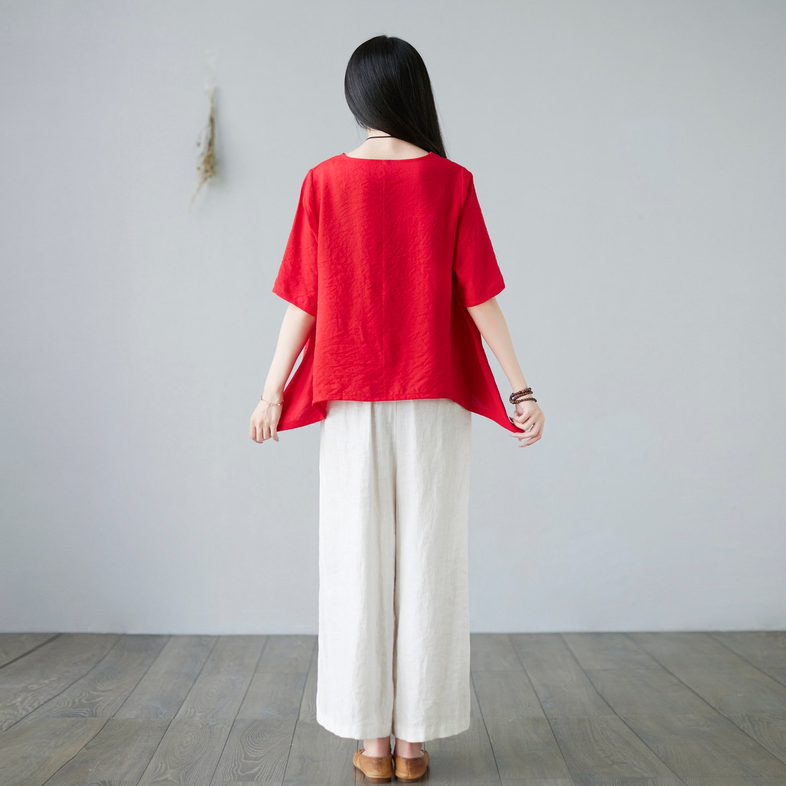 White Linen Tops Asymmetrical Linen Tops Plus Size Linen Etsy