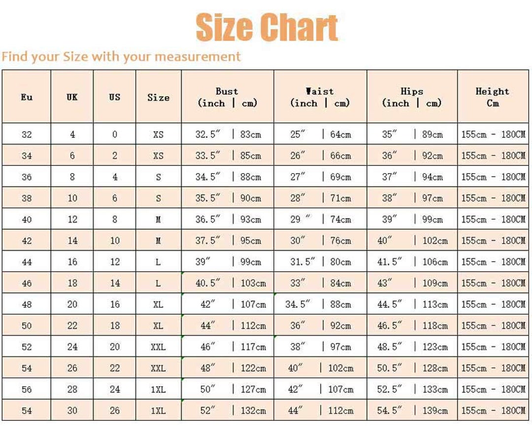 Ylistyle Standard Size Chart -  Canada