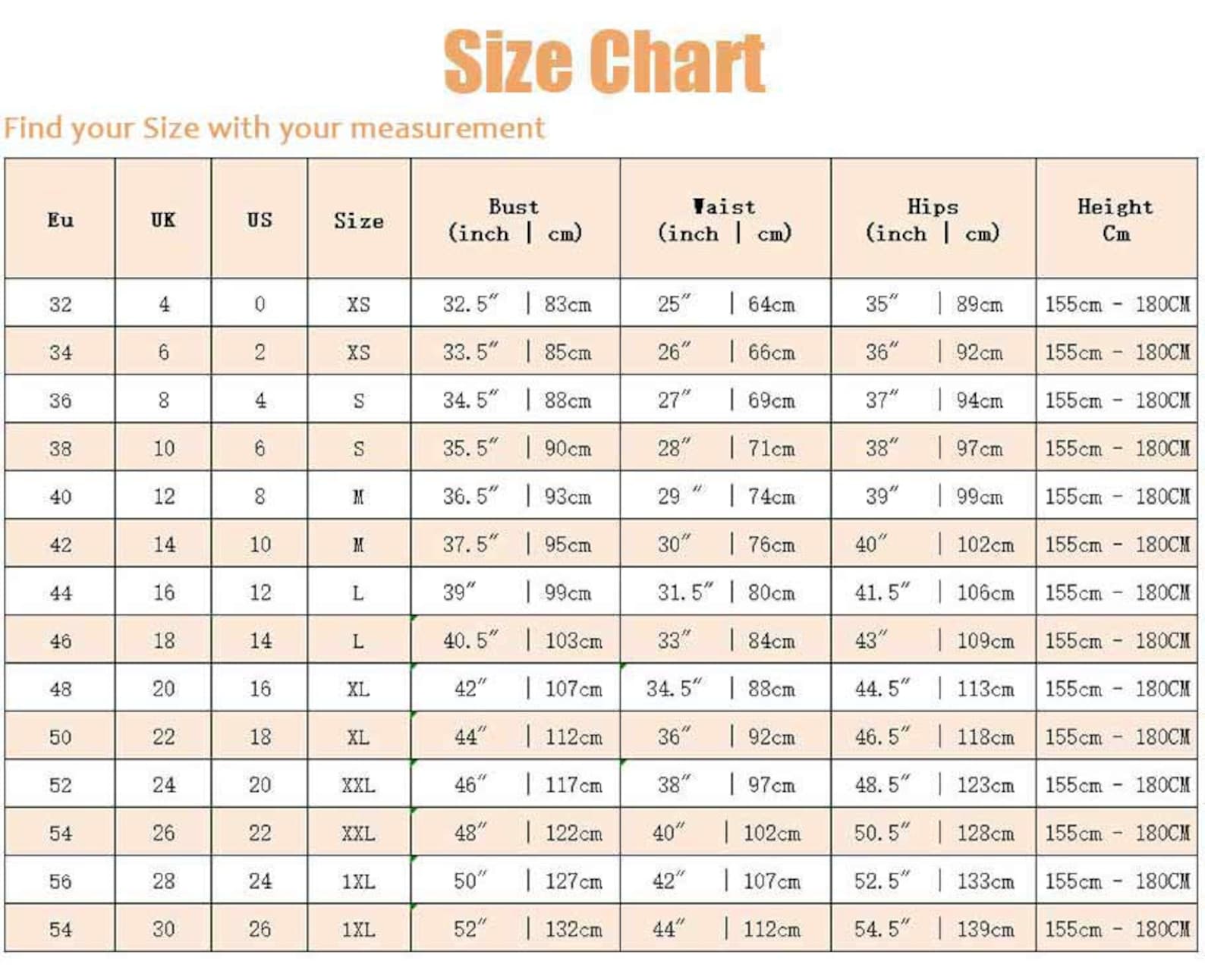 I Am Size Chart