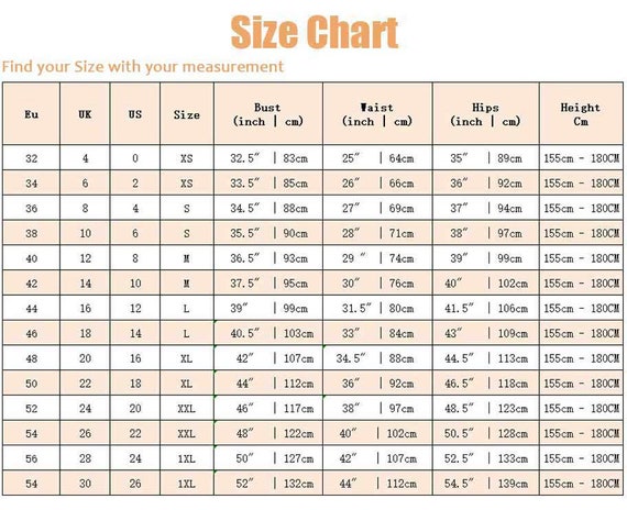 Size Guide Australia  Buy affordable women's clothing online