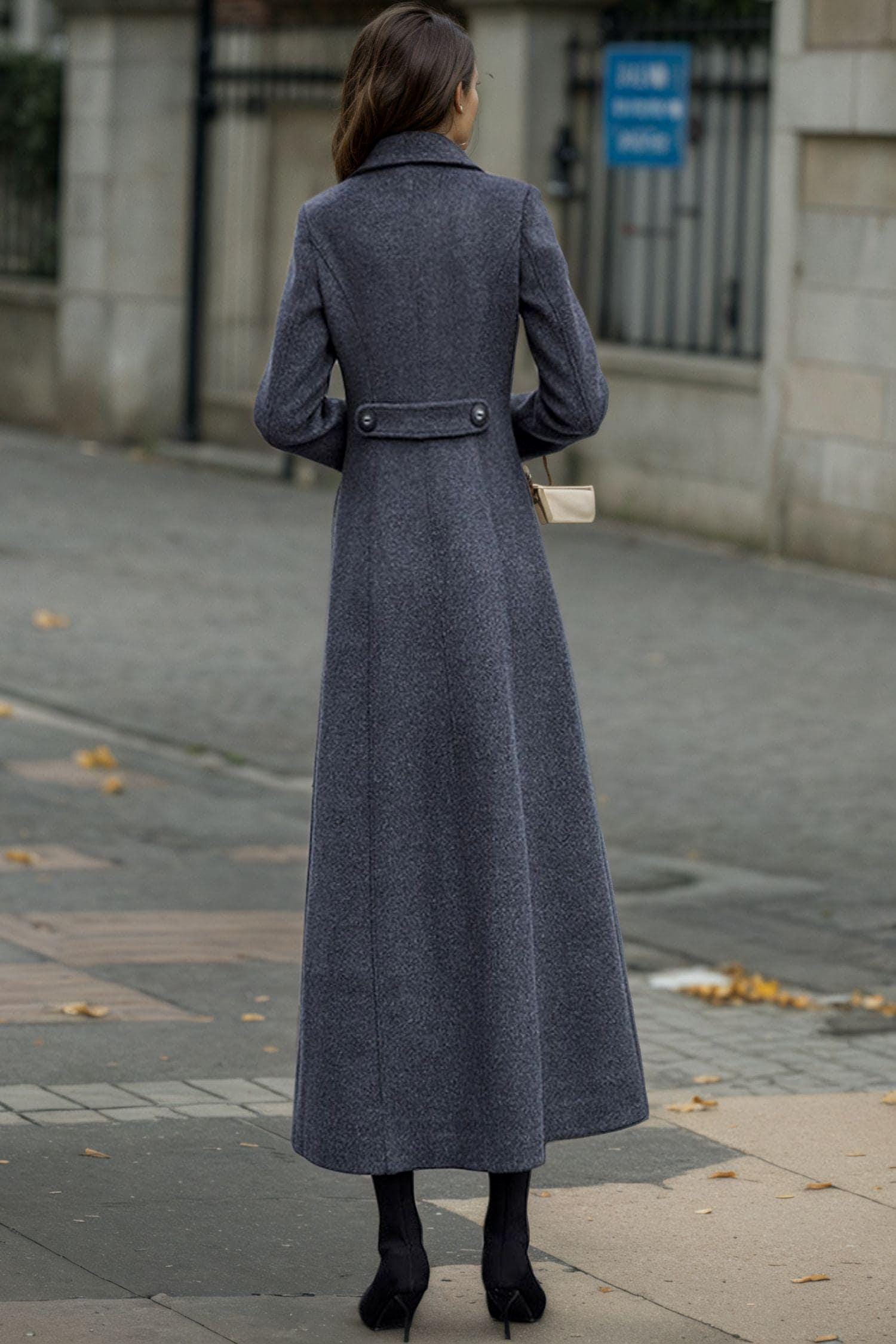 Long Wool Coat, Womens Wool Coat, Warm Winter Wool Coat