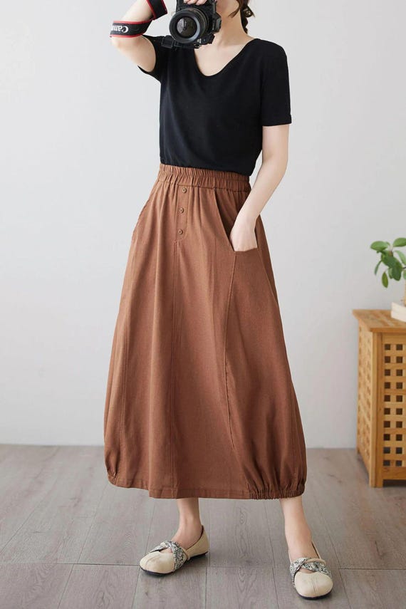 Gonna in lino, Gonna lunga in lino, Gonna da donna, Gonna in lino