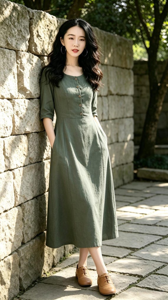 strapless open back dress Fennix Landon Alligator & Suede Shoes Olive main image 1