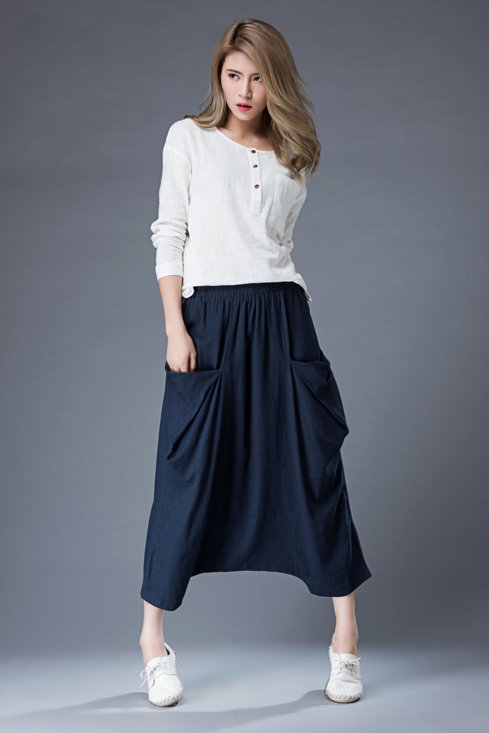 LEILANI HAREM TROUSERS- PINK & BLUE