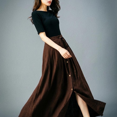 white christmas dresses Flowy Summer Casual Two Piece Long Sleeved Lace Top Wedding Dress with  Chiffon Skirt main image 1