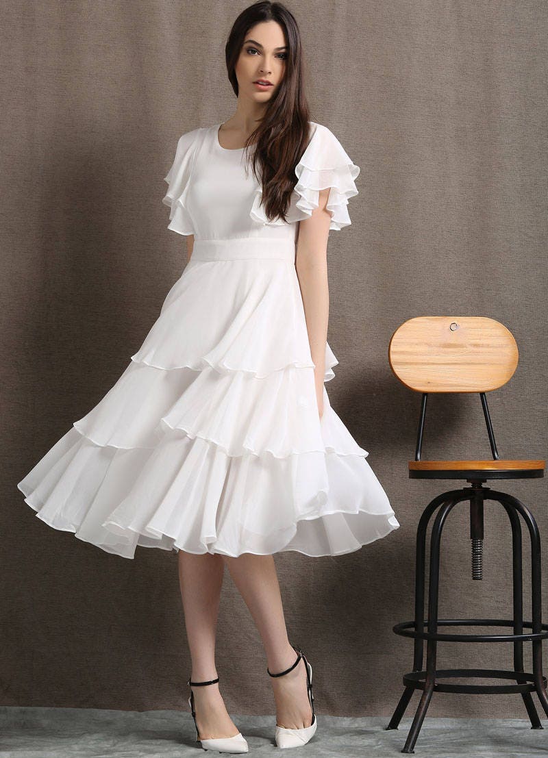 daenerys in white dress Emilia Clarke Dress as Daenerys Targaryen Costume Grey Chiffon Halter   Hoprom