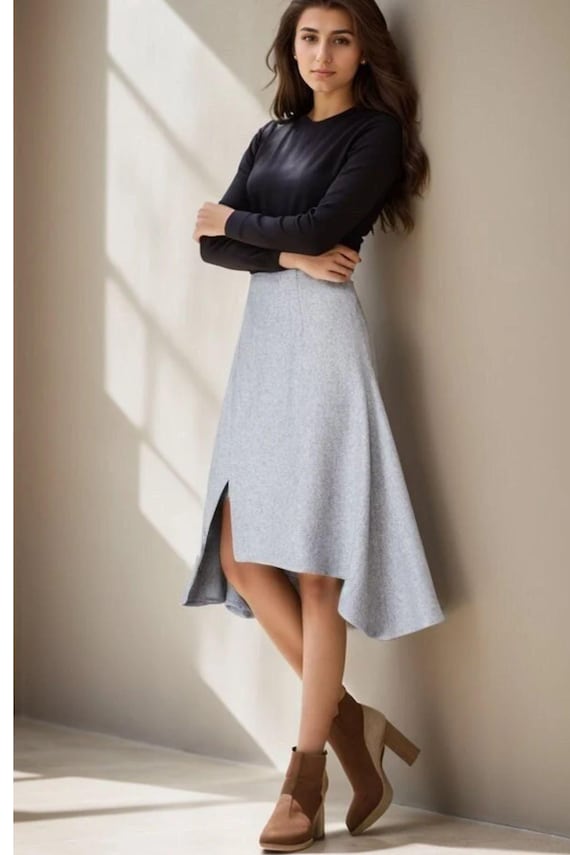 スカート ASYMMETRICAL SKIRT IN LIGHTWEIGHT TAILORED WOOL il_1080xN.3473470218_973h.jpg