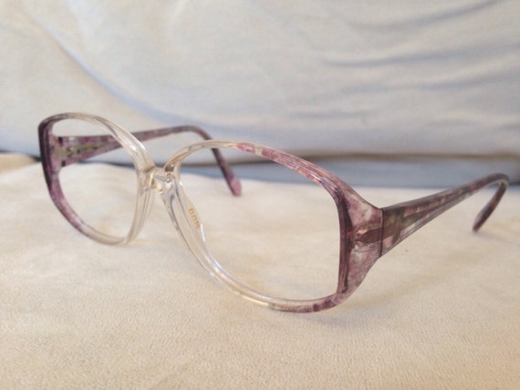 Tura plum & clear eyeglasses sunglasses frames Ma… - image 3