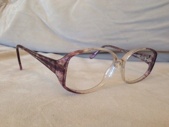 Tura plum & clear eyeglasses sunglasses frames Ma… - image 4