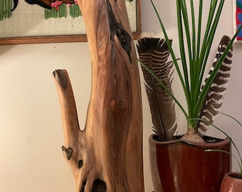 Beautiful Madrone wood sculpture to display in your home.  Amazing grain and very soft sanded to a very smooth level Statement Piece Unique