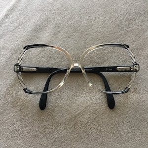 Rodentstock Melanie Brilliant Butterfly Black clear eyeglasses/sunglasses frames vintage 1970&#39;s 57-14-135