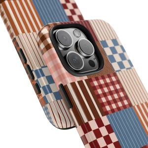 Patchwork Plaid Phone Case | Patchwork iPhone Case, Checkerboard Pattern Bild 6