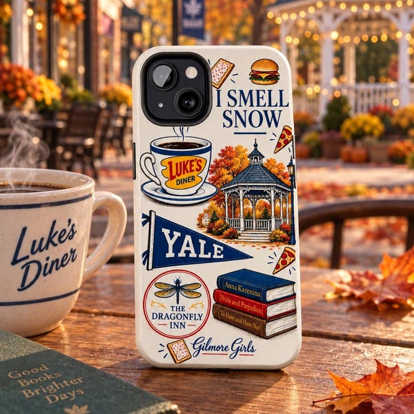 Gilmore Girls Collage Tough Phone Case | Luke's Diner, Yale, Dragonfly Inn