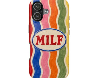 Retro vågigt MILF-telefonskal | Tufft telefonskal