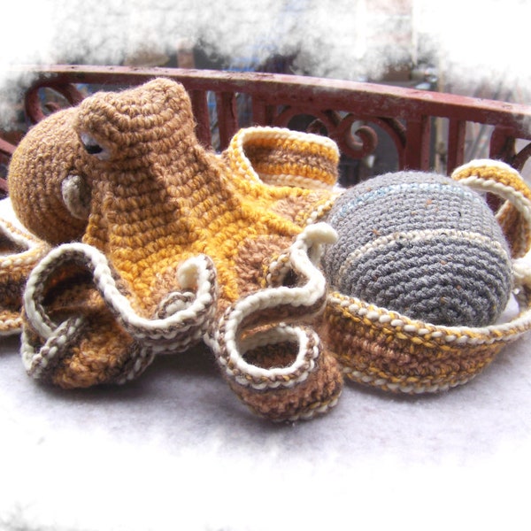 Crochet Pattern Realistic Octopus-Amigurumi Pattern Octopus-Stuffed Octopus-Amigurumi Octopus-Toy Octopus-Realistic Octopus Plush-Tutorial