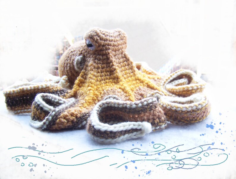 Crochet Pattern Realistic Octopus-Amigurumi Pattern Octopus-Stuffed Octopus-Amigurumi Octopus-Toy Octopus-Realistic Octopus Plush-Tutorial image 9