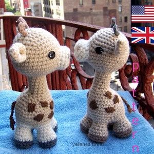 Baby Giraffe-Instant Download Crochet Pattern-Toy Giraffe-Amigurumi Giraffe-DIY Crochet Toy-Stuffed Toy Animal-Small Giraffe