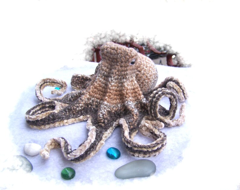 Crochet Pattern Realistic Octopus-Amigurumi Pattern Octopus-Stuffed Octopus-Amigurumi Octopus-Toy Octopus-Realistic Octopus Plush-Tutorial image 6