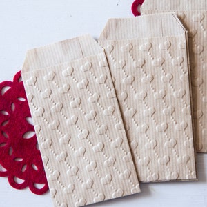 Bustine kraft modelli cuori lotto di 10