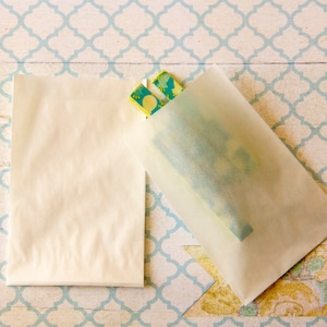 Petits sachets glassine/cristal pour mariage, baptême au choix