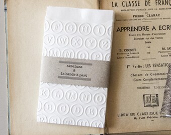 Sachets cadeaux "typographie" lot de 10