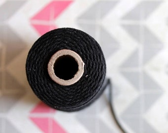 Black coton twine for packaging 10m