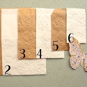 Sachets cadeaux motif feuillage, sachets mariage, sachets cadeaux  Lot de 10 au choix