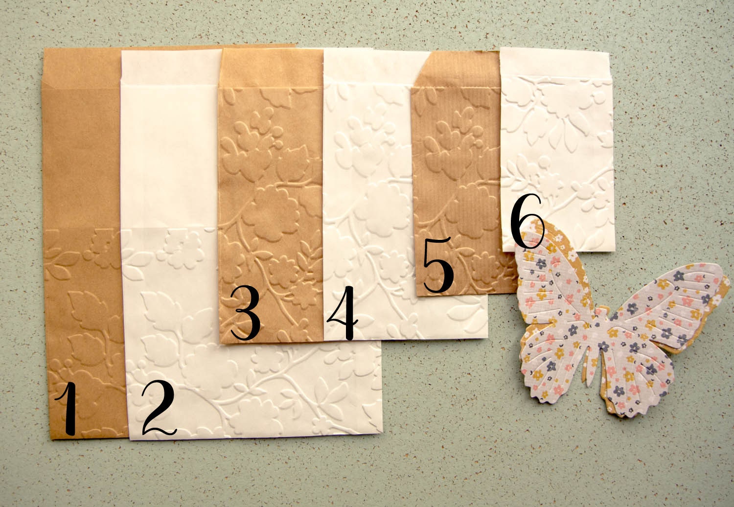 Foliage pattern bags, wedding bags, gift bags  Pack of 10