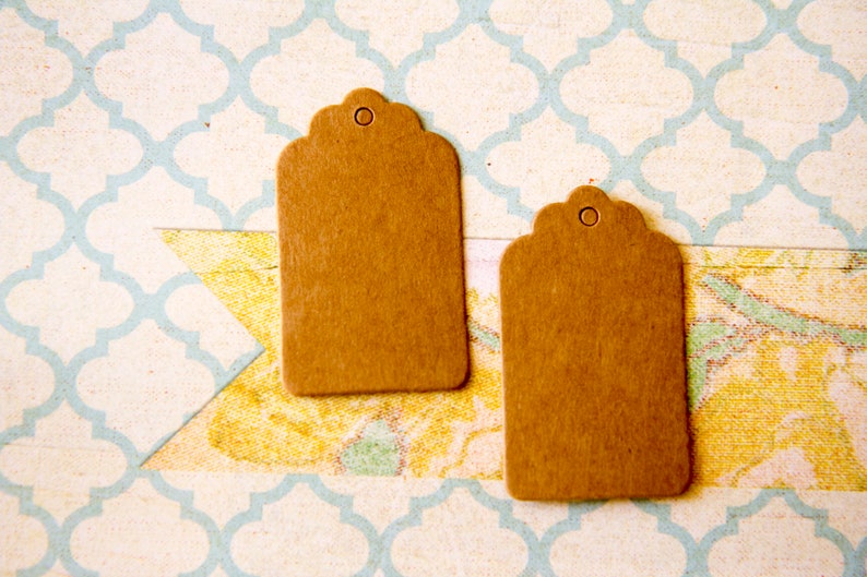 Étiquettes kraft pour mariage, marque-places au choix 3cm x 5cm image 7