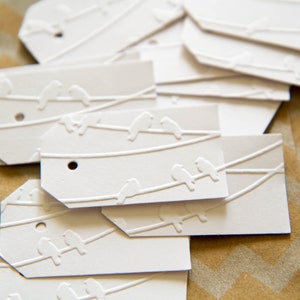 Etiquettes "Oiseaux" pour cadeaux, mariage, baptême